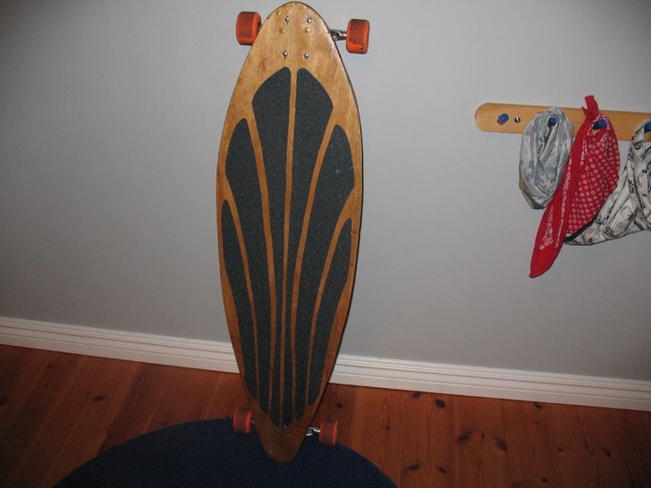 min nya longboard. Foto: claes hedlund.
