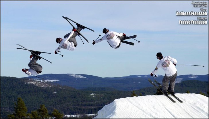Jag i Järvsöbacken!!. Foto: Frasse Fransson. Åkare: Andreas Fransson.