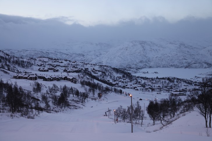 Snøværet på Haukelifjell. 
.