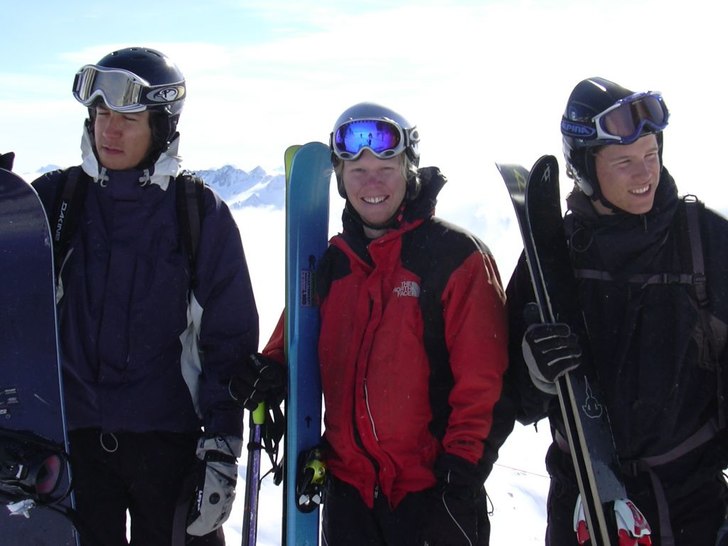 Toppen av Gemstock.. Foto: ?. Åkare: Fredrik, Olle, Martin.