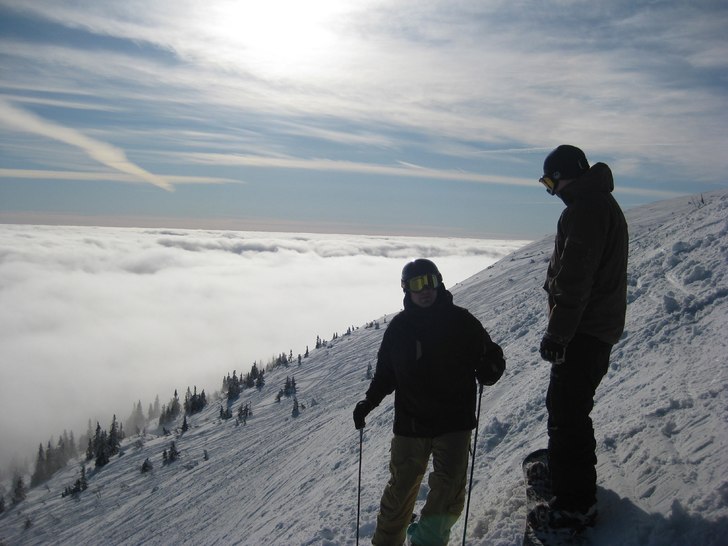 ganska fint när man kom upp(=. Foto: Jag. Åkare: bror & stefan.