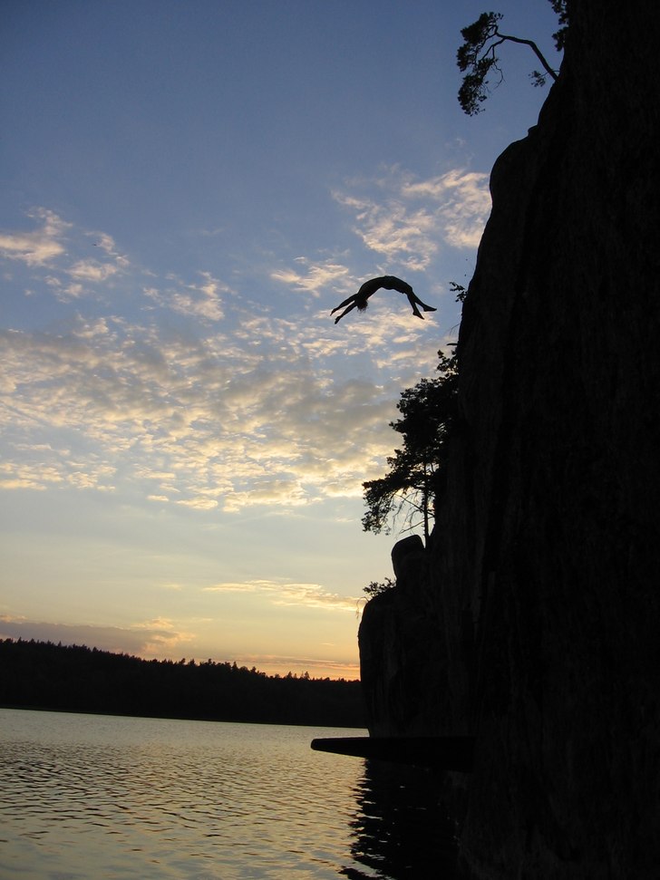 Sköna klippor!. Foto: Peter Carlsson. Åkare: Patrik Amnebratt.