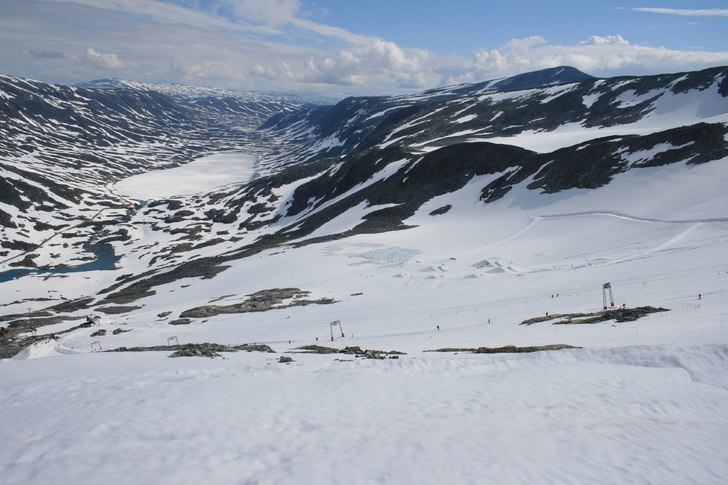 överblick stryn fjällets skidanläggning, övre . Foto: Daniel.