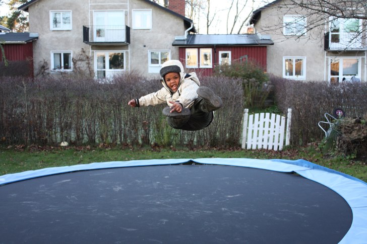 Min kusin 4 år. Foto: Max Ekholm. Åkare: Wille.