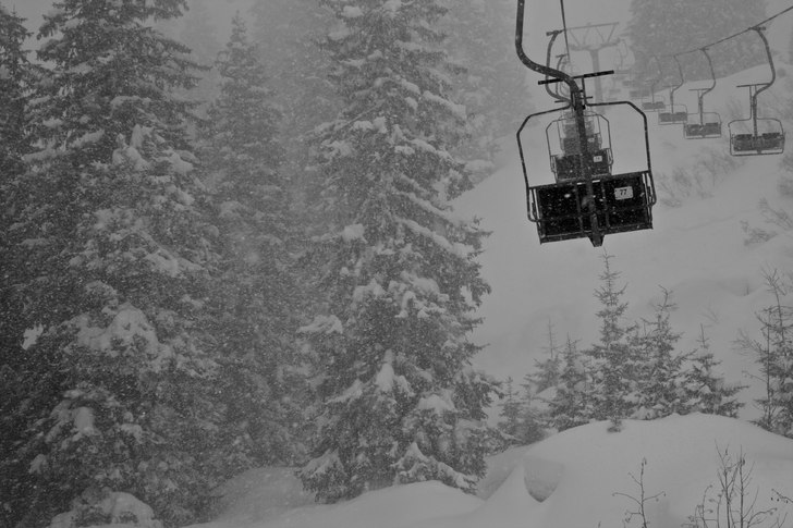 Sista åkdag för säsongen dumpade det ganska bra. Foto: Felix Grunert.