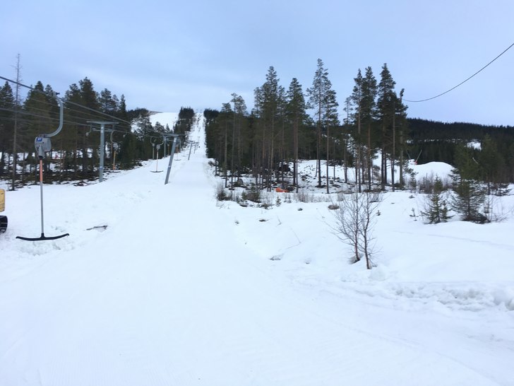 Gode forhold for alpint
Det er fine forhold i bakk.