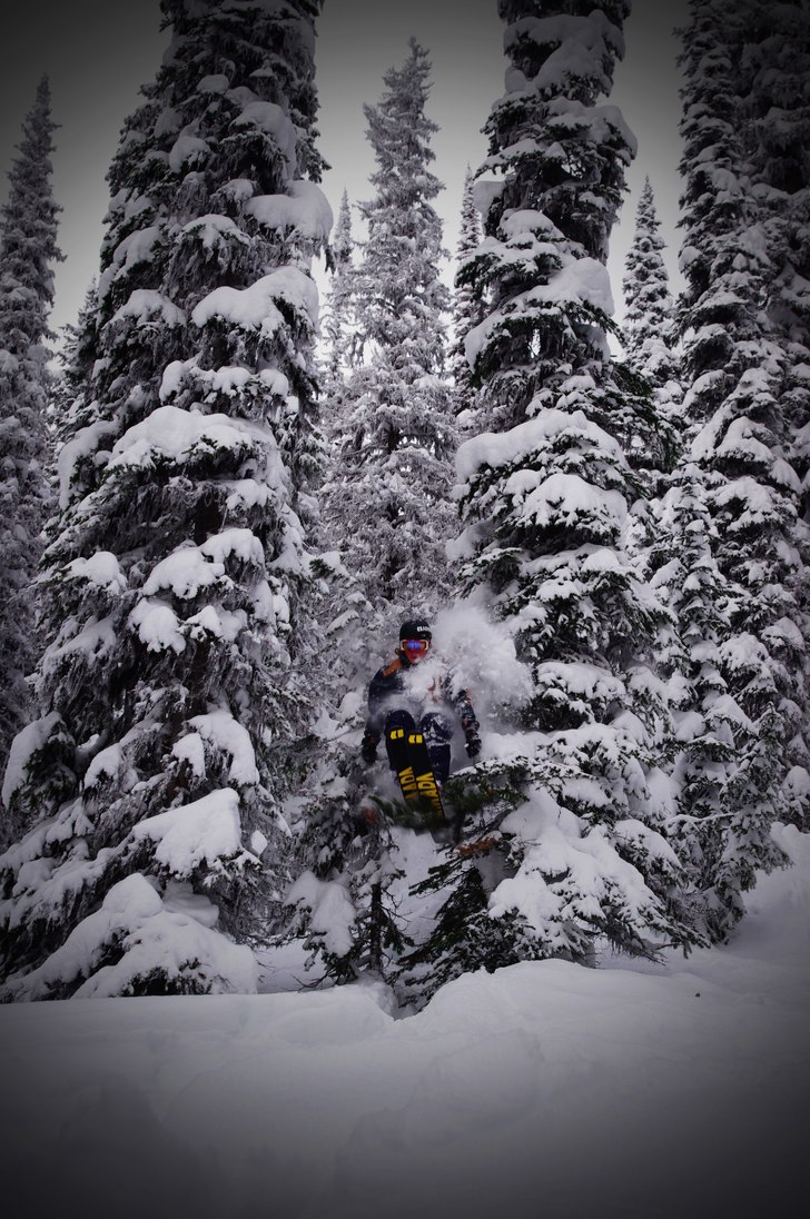 South bowl, Revelstoke BC. Foto: Oskar Wagrelius. Åkare: Erik Tapper.