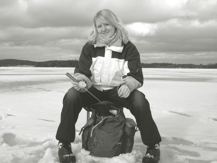 Jag pimplar.. Foto: gunnar Broo. Åkare: Johanna Broo.