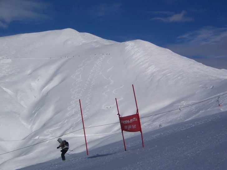 Schysst "vägg", dock inte så brant nä. Foto: Andreas Peterson. Åkare: A. Nother.