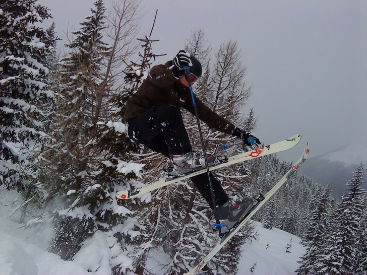 Pappa sa att bilden aldrig skulle bli bra med en m. Foto: Martin Wenhov. Åkare: Adam Wenhov.