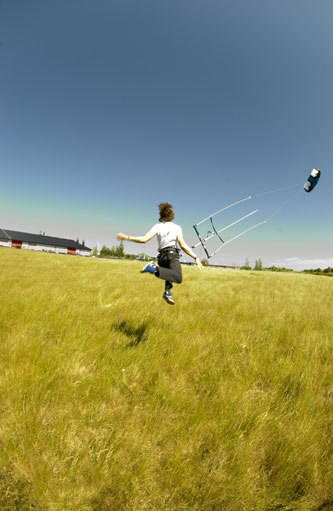 Var ute och provade min nya kite :D. Foto: Gustav Modeér Wiking. Åkare: Wille Skoglund.