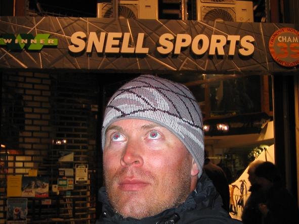 Lite komiskt att heta Snell och komma till Chamoni. Foto: Mika Snell.