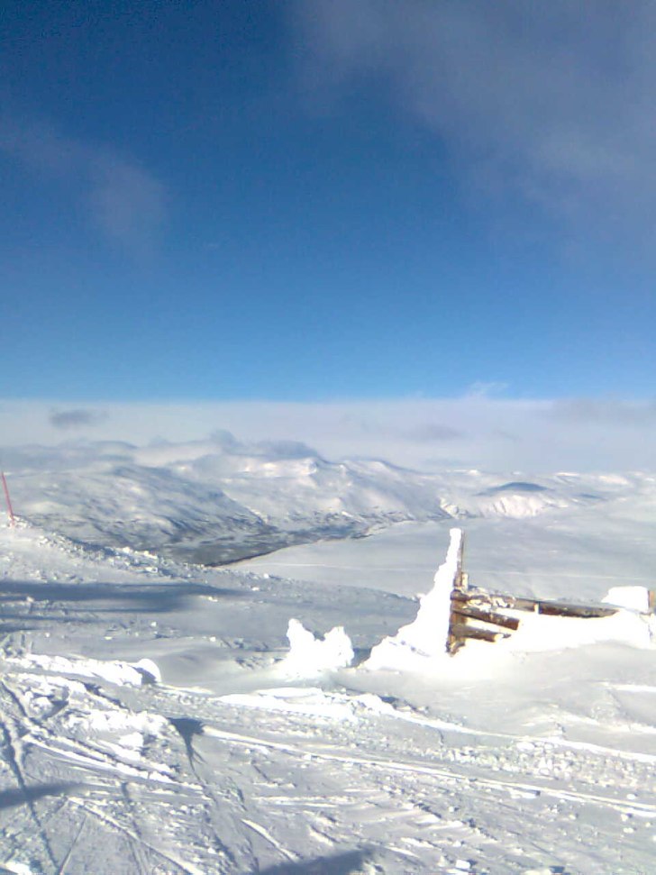 Najzz dag på sportlovet.  Toppen av kungsliften.