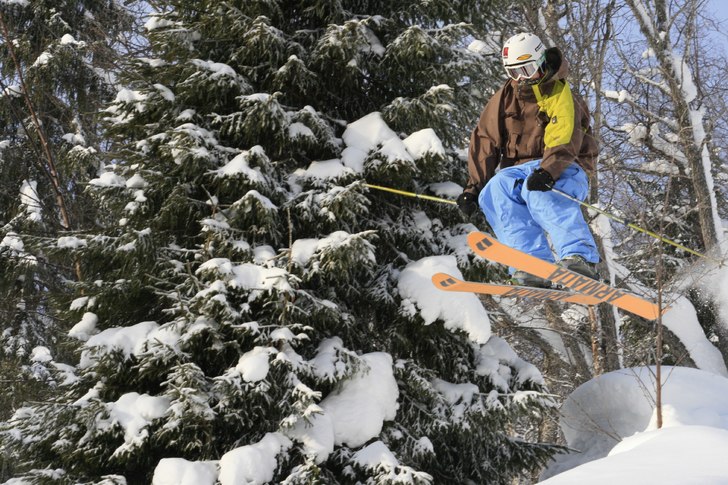 Samma luftfärd, en smula senare. Foto: Joakim Hayland. Åkare: Patrik Jonsson (jag).
