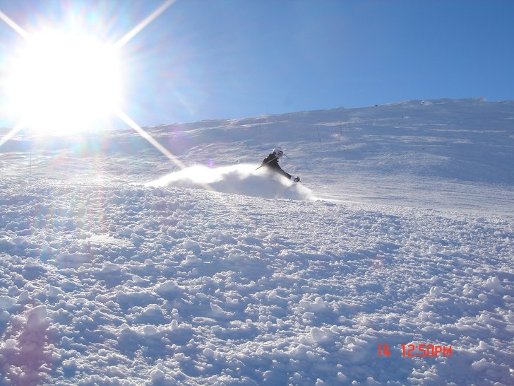 Jag i Tväråvalvet. Taget med Luddes sunkiga kame. Foto: Ludde. Åkare: Erik.