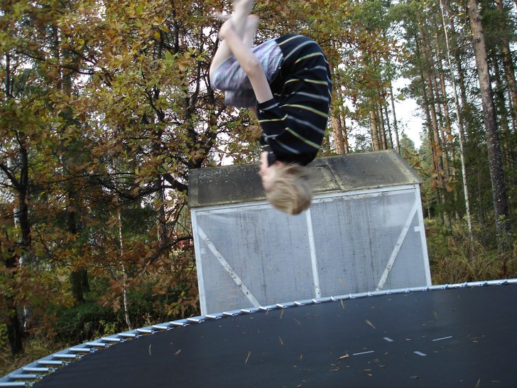 Frontflip!. Foto: Ludvig Nilsson. Åkare: Andreas Lundmark.