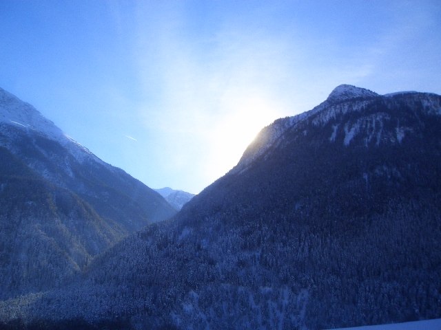 skidtopparna en solig dar i livigno . Foto: linn karlsson.