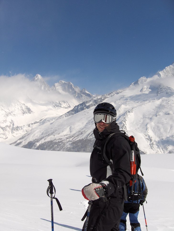 Underbar dag på Flegere.. fint nytt puder att tam. Foto: Camilla Gjörtz. Åkare: j.sturesson.