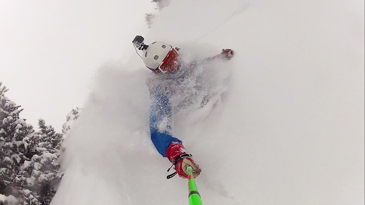 Tog ett par svängar innan jobbet i början av feb. Foto: Max Ahlberg. Åkare: Max Ahlberg.