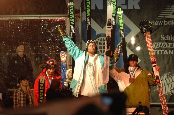 Foto: Flip McCririck /Shazamm/ESPN Images. Åkare: Tanner Hall - Gold Medal, Simon Dumont - Silver Medal, Peter Olenick - Bronze Medal.