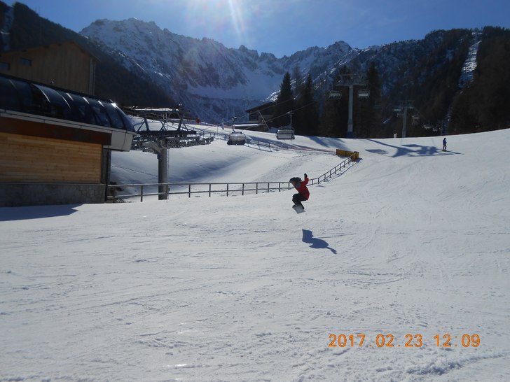 Snowboardglädje Passo Tonale sportlovet 2017!.