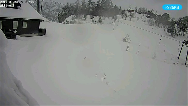 Påfyll av snø!
Endelig kommer det snø! 

Ser .