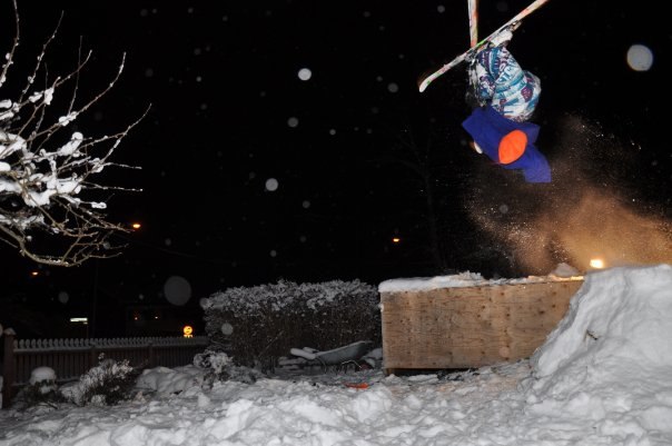 vi drog ihop ett hopp hos berra när vi inte orka . Foto: Nils Thorgren. Åkare: Gabbe (jag).