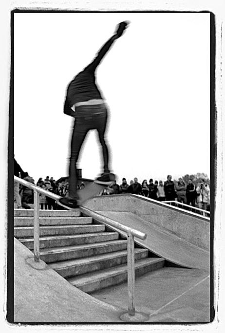Vid invigningen av FunSkatepark i Linköping.. Foto: Daniel Hjalmarson. Åkare: Chris Åström.