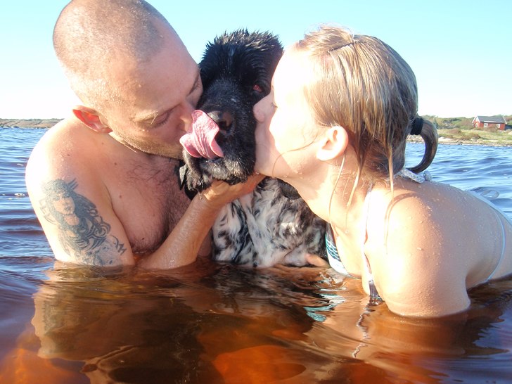 Sommar kan vara härligt......... Foto: Isabell Fritiofsson. Åkare: Jag, Baltasar och yngsta dottern, äldsta dottern fotar..