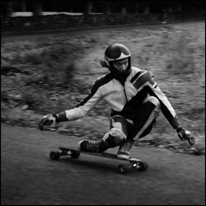 SM tävling Longboard Ållebergs backen. Foto: Sebastian Streith.