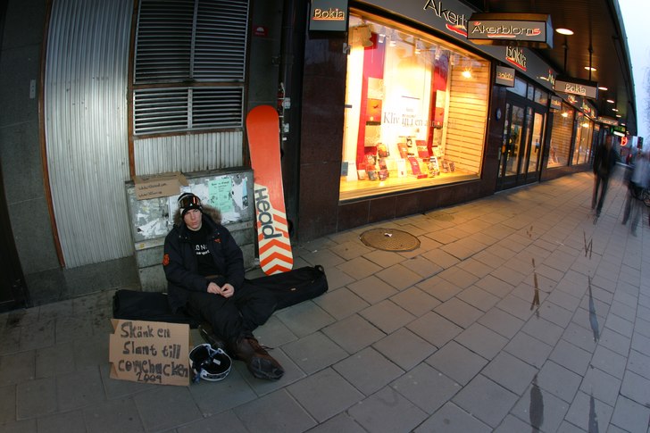 En lite rolig bild som min vän/ min personlig fot. Foto: Dennis Bjerkhög. Åkare: Lowe Andersson.