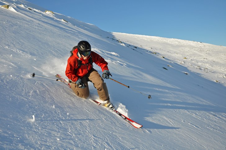 Bild från säsongens första skiddag :D. Foto: Peter Modigh. Åkare: Oscar Modigh.