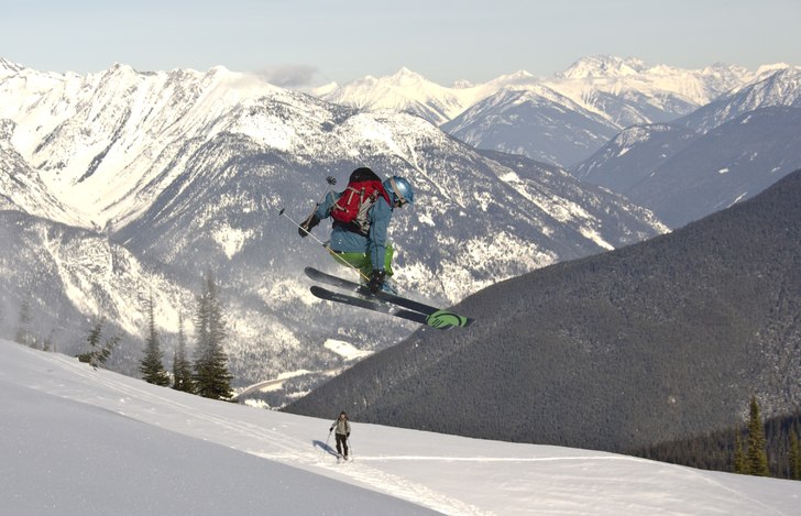 Vinddriva med bra landning. Foto: Rickard Wennberg. Åkare: Johan Lundbäck.