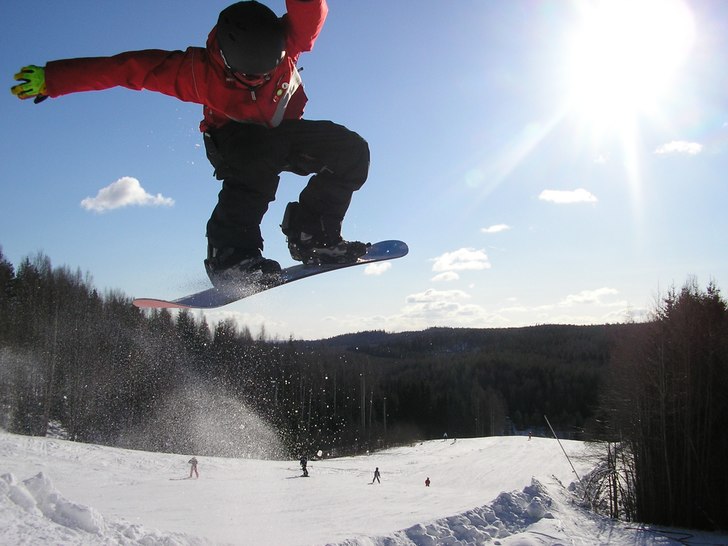 oohaa, fett sköna närbilden mit den sonne in bac. Foto: fredde. Åkare: okänd.
