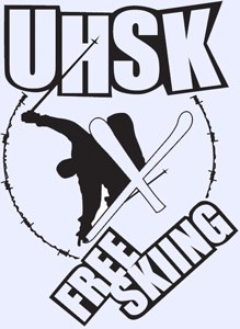 loggan till uhsk freeski. Foto: ???. Åkare: ????.