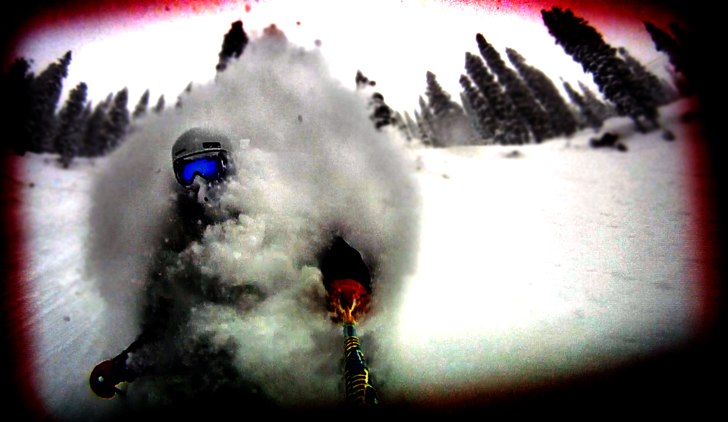 75 cm med nysnö!. Foto: Patric Karlsson. Åkare: Patric Karlsson.