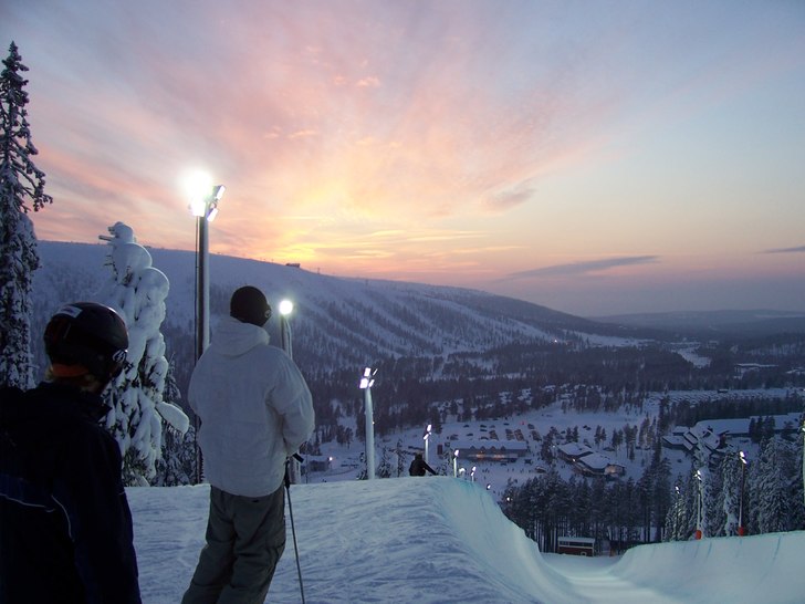 Vilken kväll!. Foto: Ingo. Åkare: Martin o Jonas.