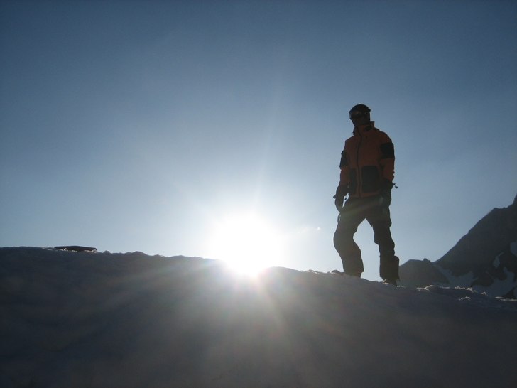 Grymt fin kväll... Övernattning på 1700 meter m. Foto: Maria Börjeskog. Åkare: Tim Eriksson.