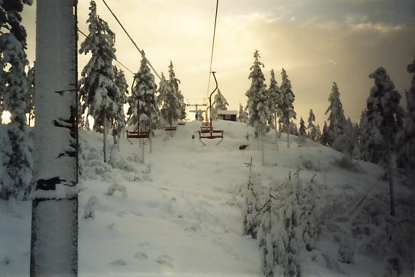 Wäsa`s klassiska stollift från 1967, still going. Foto: Mattias Berglund.