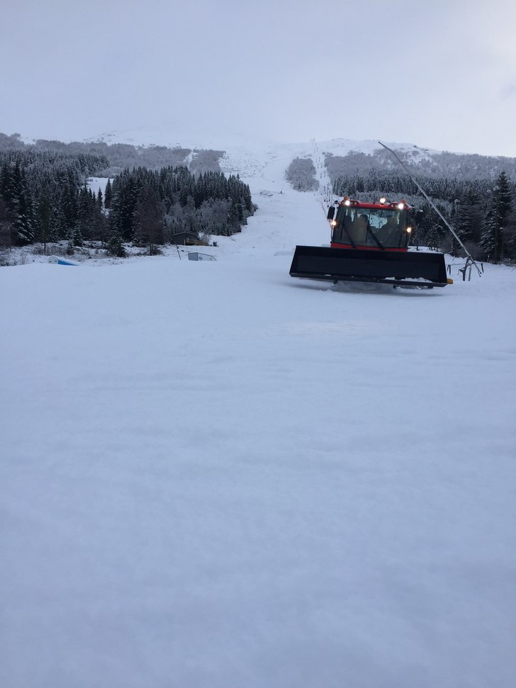 Endelig litt vinter igjen
Onsdag morgon kan vi mel.