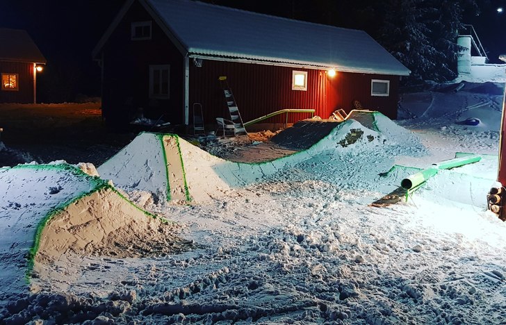Ny setup i sveriges minsta men bästa jibb park....