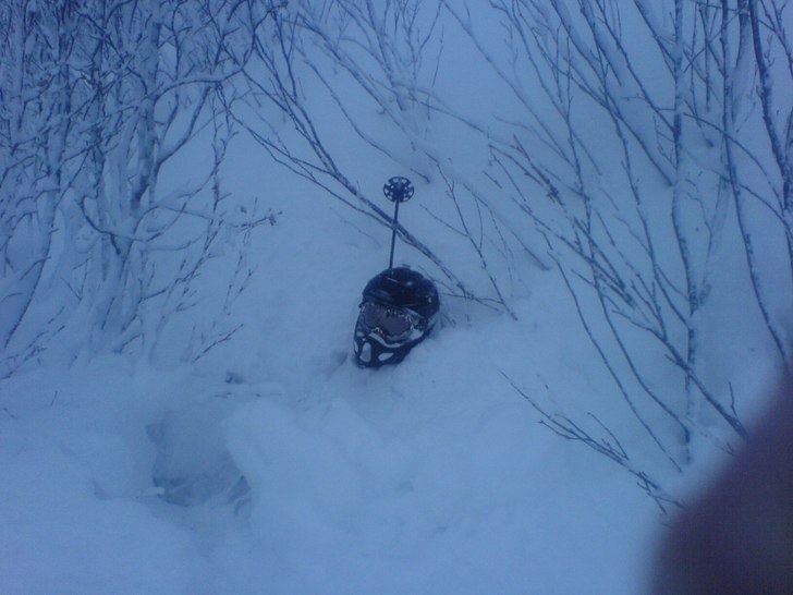 Första pudret i bachsite, St Anton.. Foto: Pettax. Åkare: Richard.