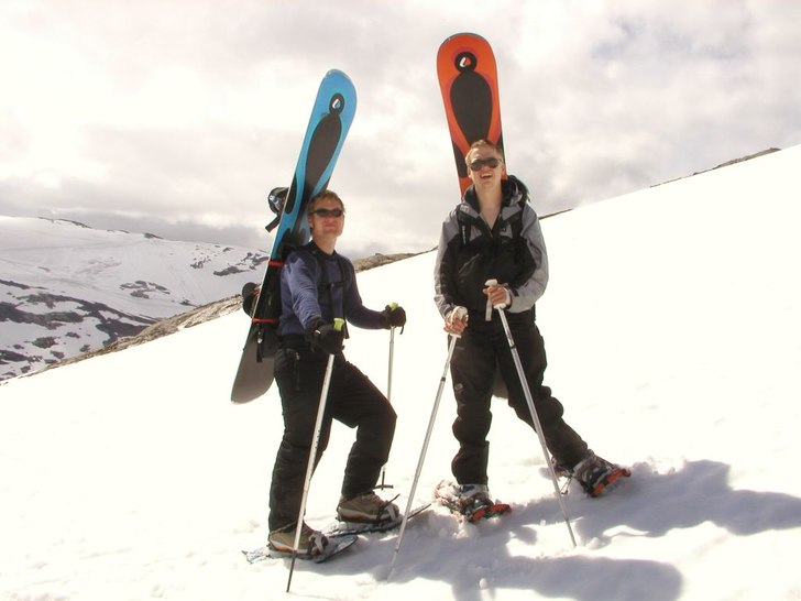 ute på promenad i stryn i somras.. Foto: Hannes Mannerheim. Åkare: Kocke & Emil.