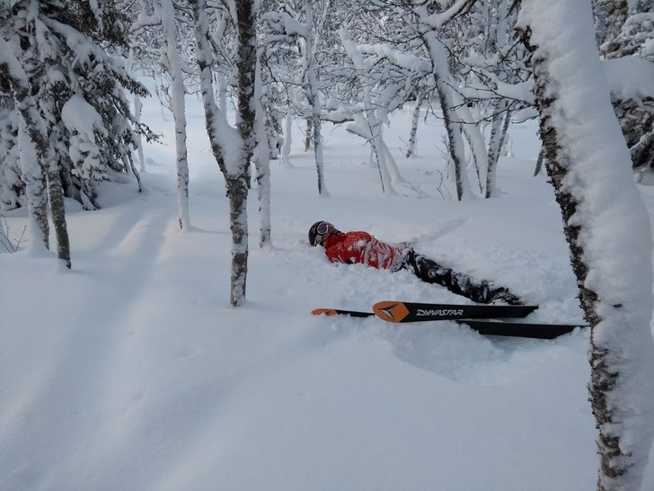 Njutning i lilla Japan.  Åre, Rödkullen..