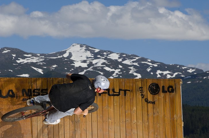 Fra slopestyle konk under Ektremsportveko 07.. Foto: Sverre F. Hjørnevik.