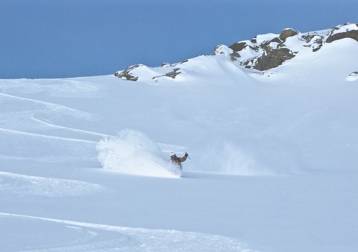Val Thorens 2014. Foto: Björn Vestling. Åkare: Joakim Risberg.