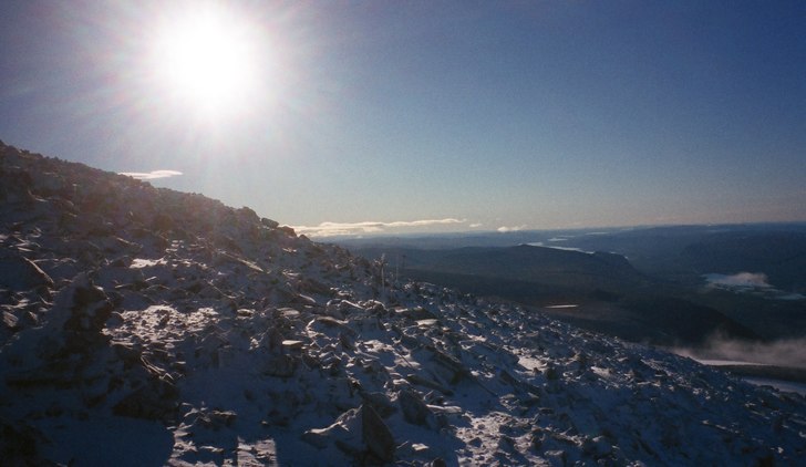 05.40 Tagen från G:a Toppstugan. Foto: Anders Nyström.