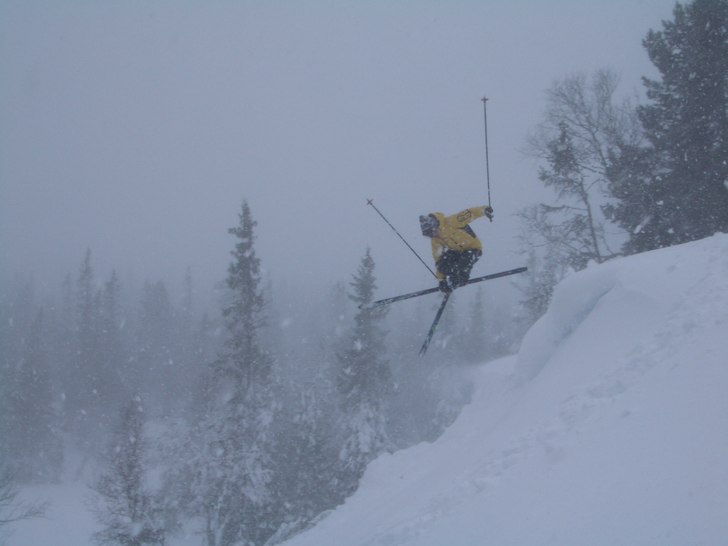 När det blev för tråkigt att åka längd hittad. Foto: Gika. Åkare: Gustav Holmer.