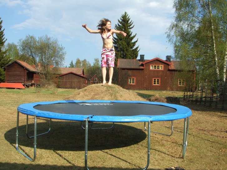 Haha.. Helena knäppte kort precis när jag kollad. Foto: Helena Olsson. Åkare: Anna Brask.