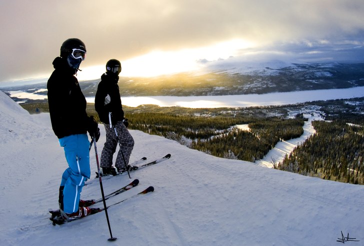 Fin utsikt över Lofsdalen. Foto: Jonas Thörn. Åkare: Erik Thörn och Olle önning.